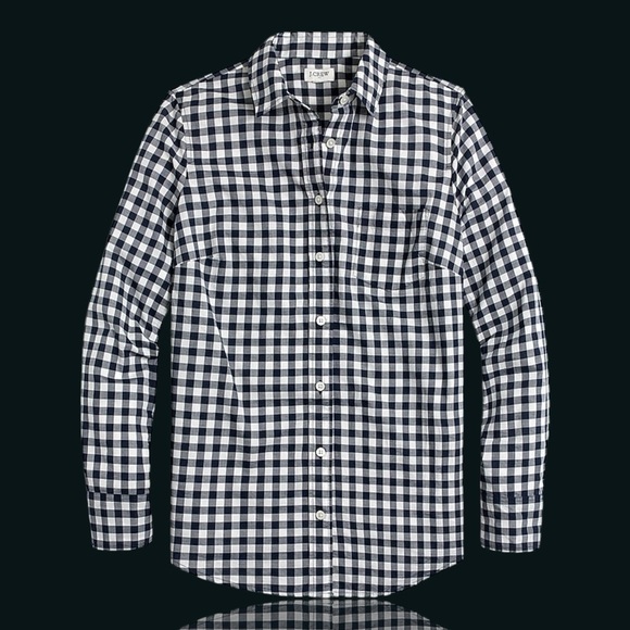NWOT J. Crew Factory ‘Gingham Lightweight Cotton Shirt in Signature Fit’ Size XS - Picture 1 of 13